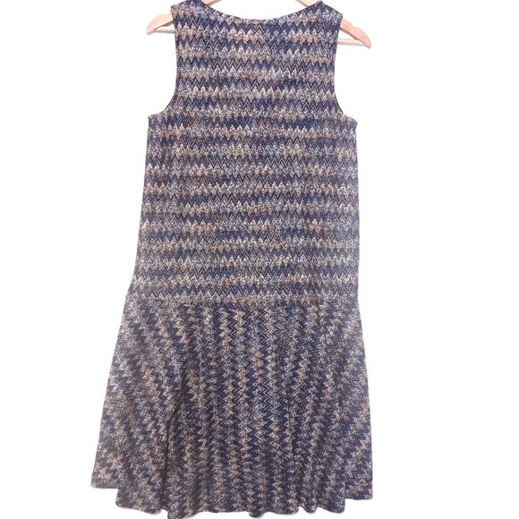 Anthropologie Maeve Westwater Boho Chevron Drop Waist Festival Dress Size Small - Picture 4 of 6